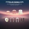 Fuel Line Clips, Auto Clips Replacement Kit, Fuel Line Clamps, Fuel Line Retaining Clip Box, Refrigerant Line Clip, 3/8 & 5/16 Fuel Line Retaining