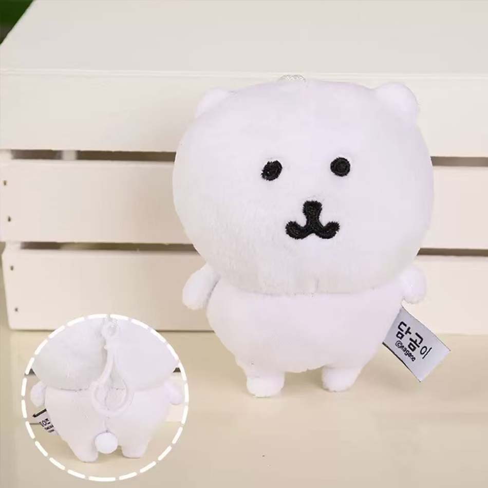 Plyšový přívěsek na klíče medvěd se sebeposměchem Roztomilá závěsná ozdoba Kawaii Kreslená panenka Na tašky Batoh Klíče od auta Vtipný nápad na dárek