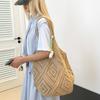 New Trend Women's Bag Crochet Handbag Retro Knitted Solid Color Hollow Top-handle Tote Bag Travel Shopper Shoulder Bag CLE