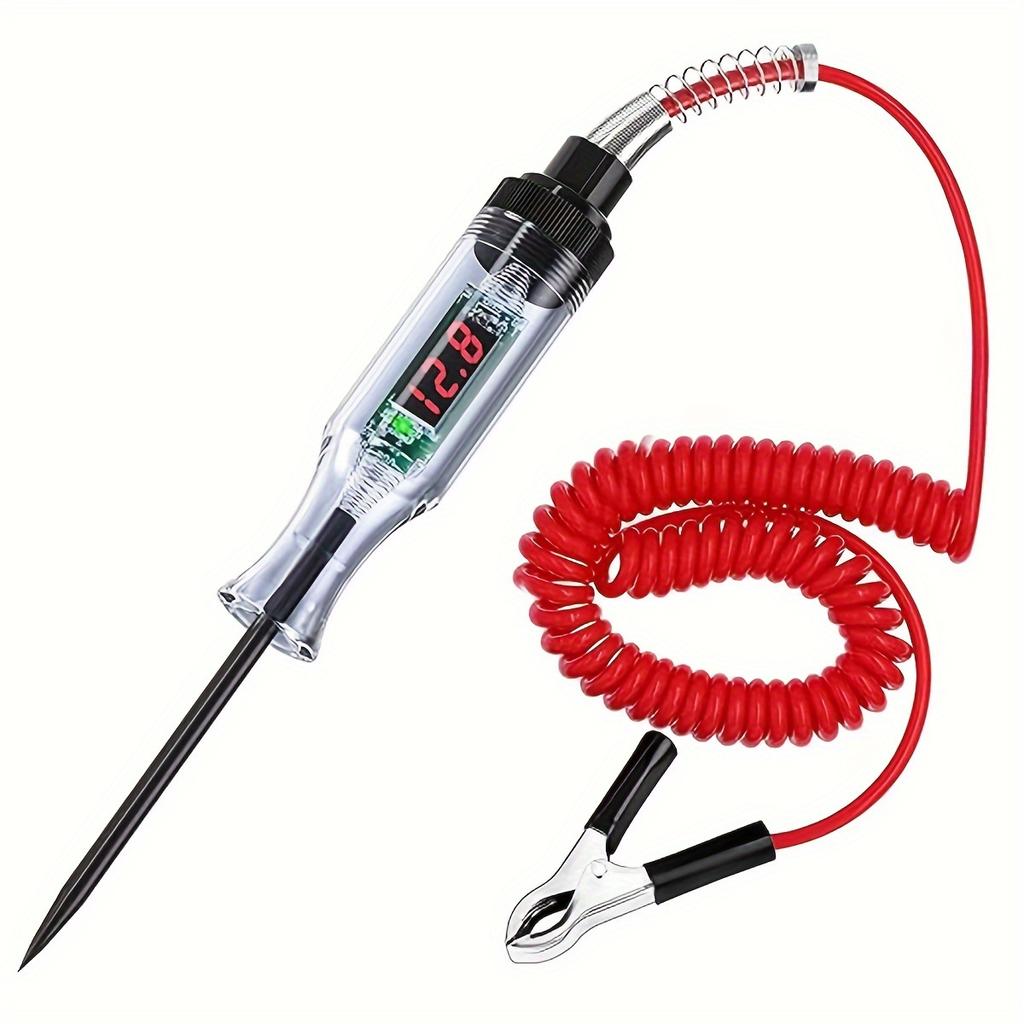 Automotive LCD Display Electric Circuit Tester 3-48V DC Car Electrical System Tester Auto Circuit Tester Vehicle Diagnostic Tool