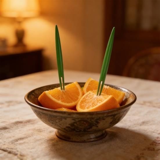 Leaf-Shaped Fruit Picks Decorative Food Skewers for Appetizers Desserts Reusable Burr-free Fruit Fork for Party Buffet Home Kitchen