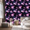 Watercolor Galaxy Wallpaper Black, Indigo and Violet 50x1000