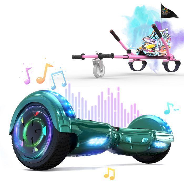 Pack Hoverboard vert et Hoverkart rose - RCB - Cadeau Super pour les Enfants