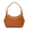 Real cowhide women's bag new trendy fashion simple shoulder messenger bag first layer cowhide hand bag