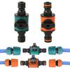 2Pcs Garden Hose Pipe Tap Shut Off Valve Fitting Connector Pipe Coupler Stop Water Connection Repair Joint Irrigation Adapter