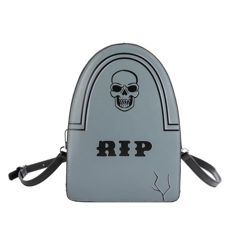 

Модная европейская и американская стильная женская маленькая квадратная сумка с принтом черепа на Хэллоуин, персонализированная, литературная и универсальная, сумка-мессенджер на одно плечо серый
