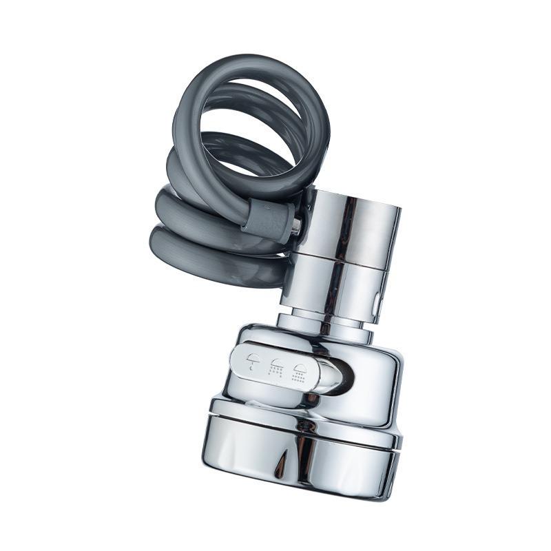 Universal Anti-Splash Kitchen Faucet Extension - Pull-Out Aerator for Vegetable Washing and Cleaning