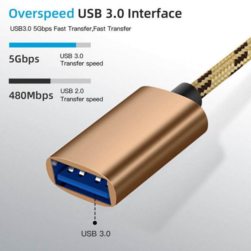Type-c Android To Usb 2-in-1 OTG Data Cable For Mobile Phone Tablet Data Transmission Adapter Cable
