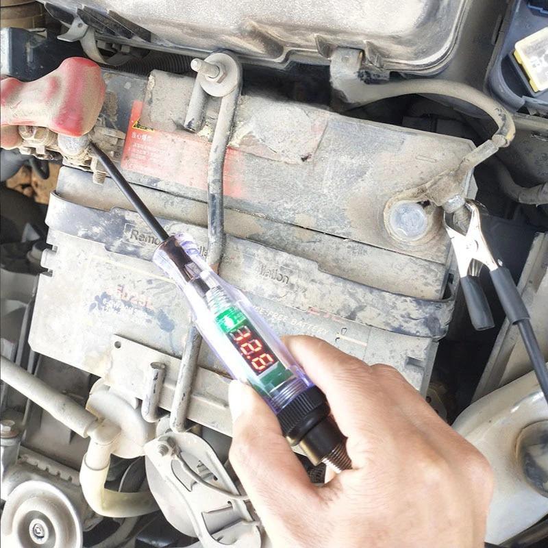 Car Circuit Tester Truck Voltage Tester Circuit DC 6V 12V 24V Auto Circuit Tester Diagnostic Probe Test Pen Repair Tools