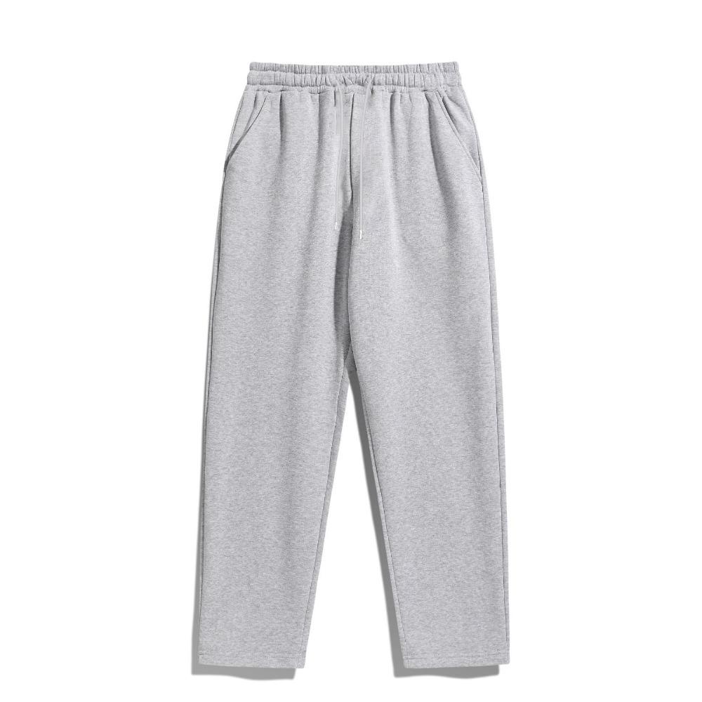 Cross-Border Autumn Winter Cargo Pants Solid Color Slimming Design Pockets Straight Leg Wide Leg
