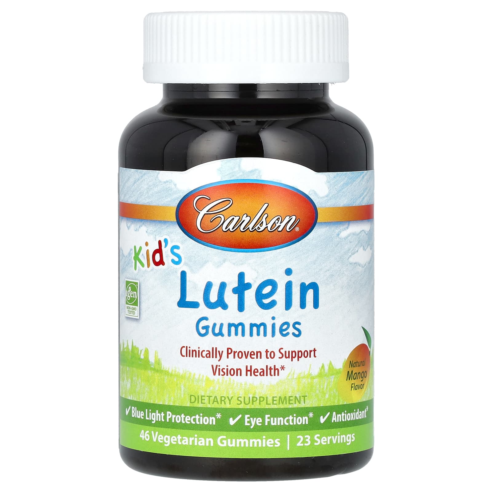 

Carlson, Children s Lutein Gummies, Natural Mango, 46 Vegetable Gummies