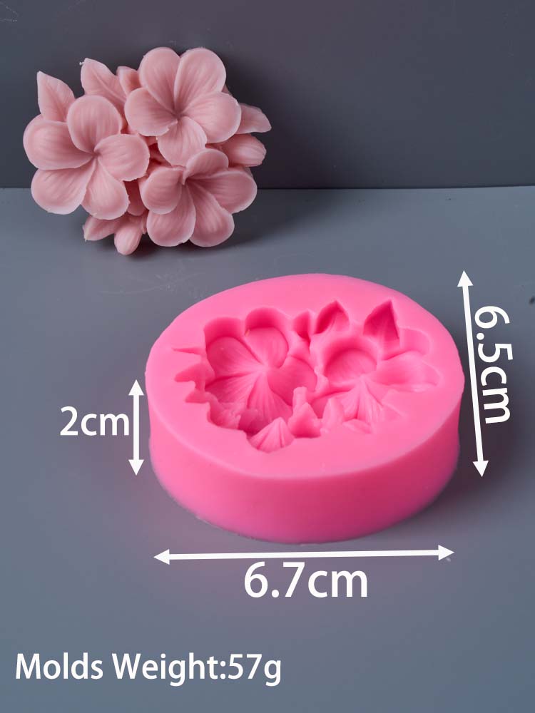 Silikonowa forma do świec w kształcie kwiatu Gardenii i Plumerii 3D, formy do mydła, gipsu, żywicy DIY, narzędzie do pieczenia ciasta czekoladowego, prezenty ślubne