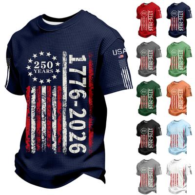 Men's Casual Round Neck Short Sleeve T-Shirt