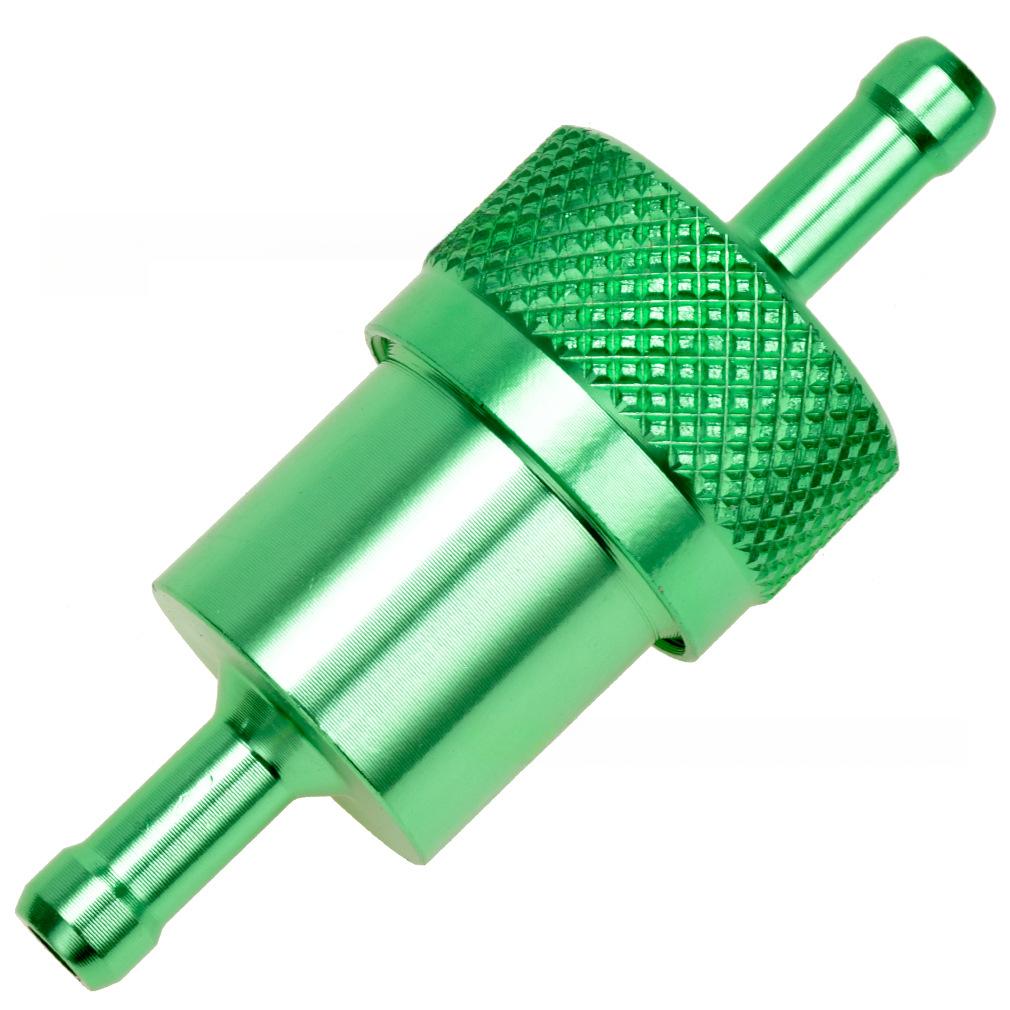 CNC Aluminum Alloy Oil Fuel Filter 6mm Reble Cleanable Fuel Filter For ATV Dirt Bike Scooters Motorcycle Replacement Parts