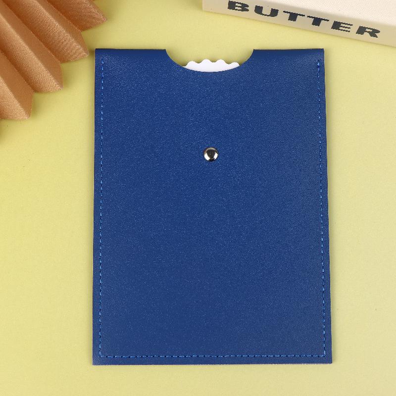 Blue PU Leather Parking Disc 4 Language Version Durable & Water-Resistant Arrival Timer For Car - Universal European Design