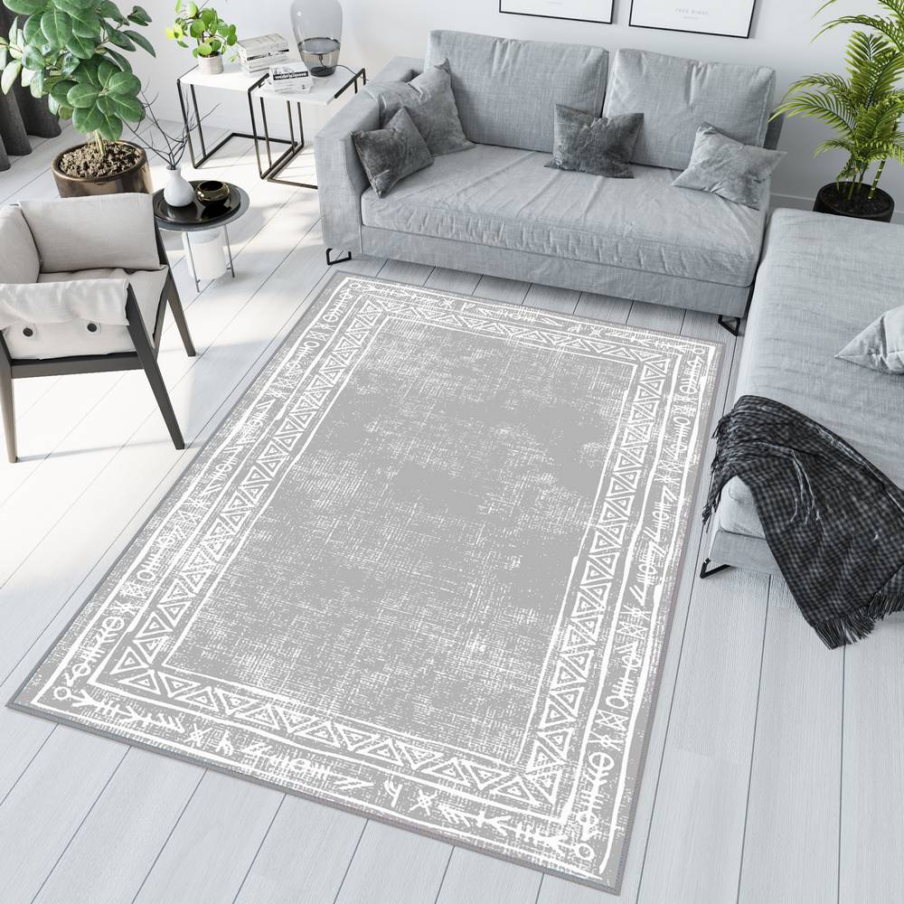 

Eliana Home Моющийся ковер с принтом LNA1003 50x80 серый