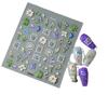 5D Butterfly & Lily of the Valley Nail Stickers - Mori Style Floral, Self-Adhesive
