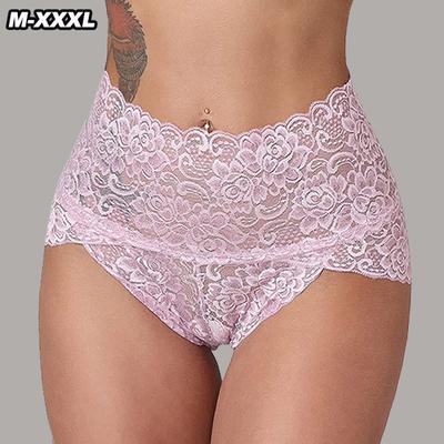 1Pc Frauen Höschen Sexy Spitze Unterwäsche Frau Knickers Spitze Höschen Mesh Floral Dessous Weibliche Nahtlose Slip Unterhose Plus Größe