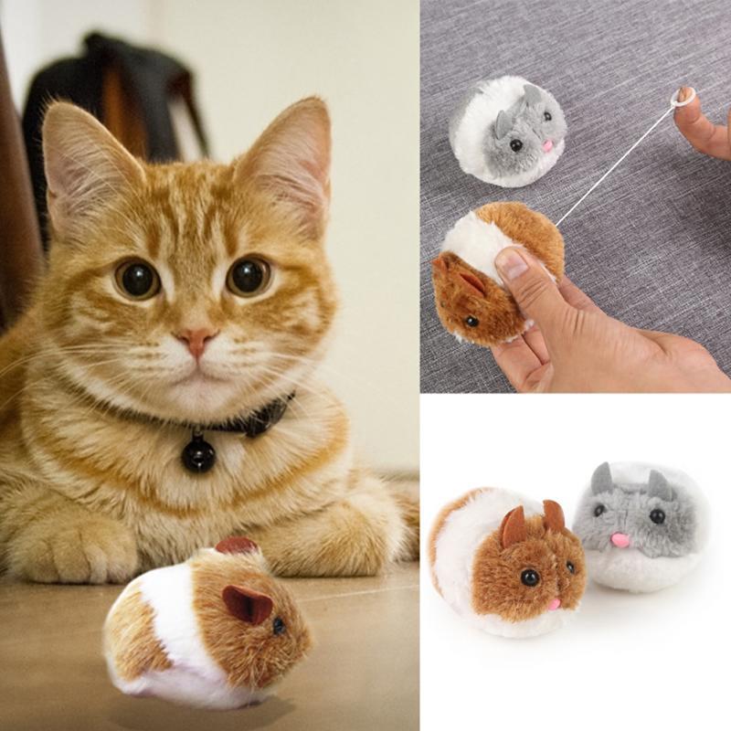Buy Funny Pet Cat Mice Toy Shaking Rat Toy Pet Plush Pull Ring