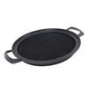 Padella Nera Tavolino Rotondo Vassoi BBQ a Carbonella Costolati Cottura Costolata Fiamma Libera