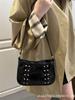 2025 Chic Women's Rivet Strap Shoulder Bag - Autumn/Winter Collection