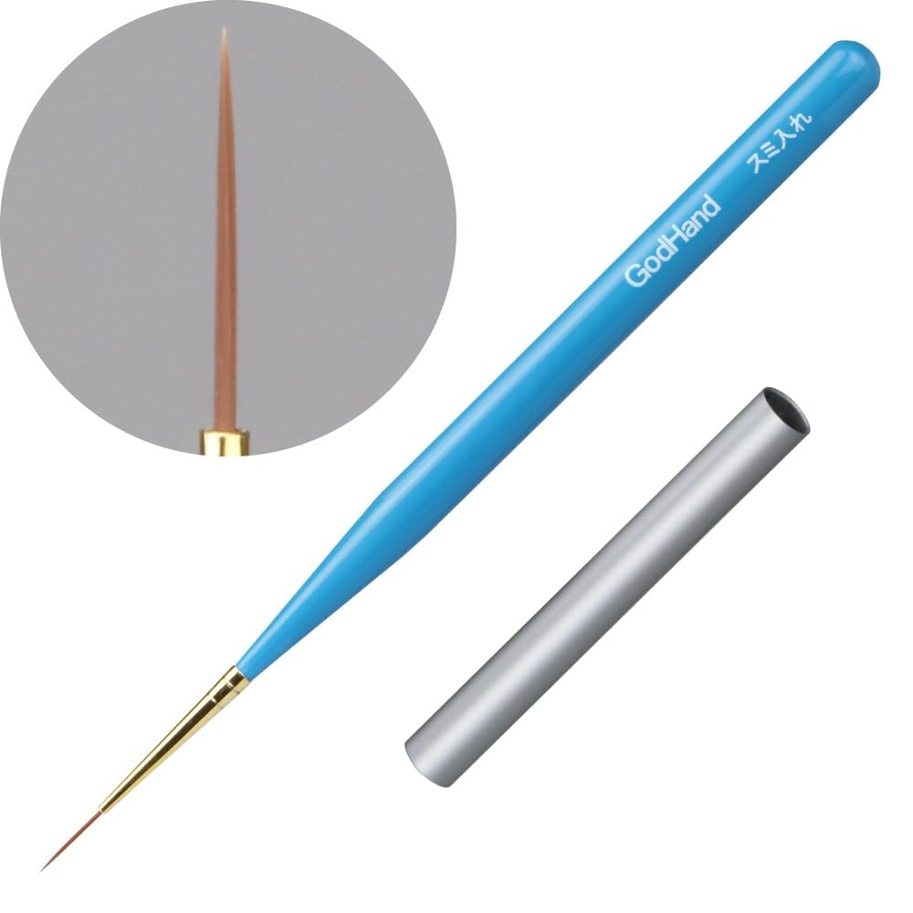 GodHand Shining Brush for Painting Plastic Models (with Cap) GH-BRSP-SI