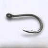 Ise-ni Hardened Tube-Shank Fish Hook, Black Nickel, Barbed, Offset, with Eyelet and Ring.