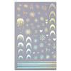 French Lines Christmas Laser Nail Stickers Christmas Nail Decorations  Christmas Party