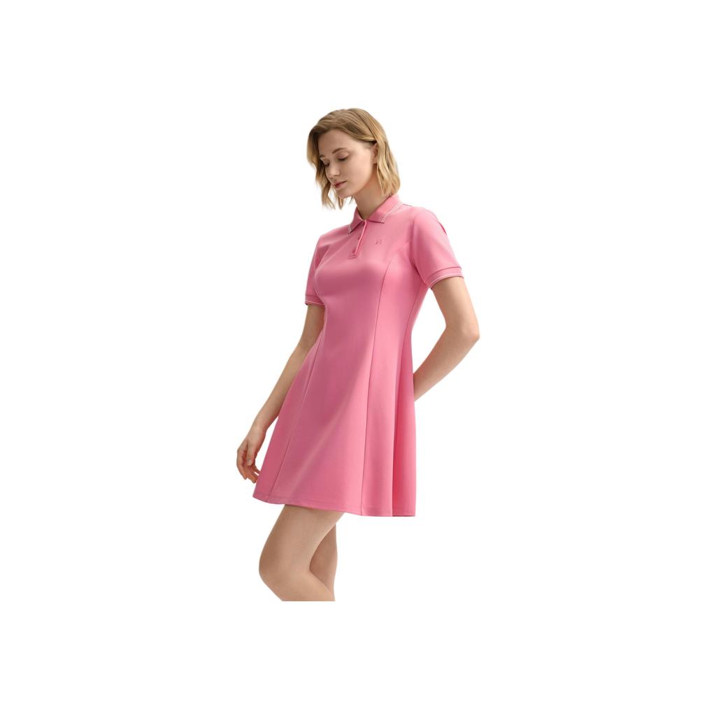 New FILA Lifestyle Short Sleeved Dress Women's Grape Pink PK F11W523310F-PK