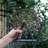 Handmade Reminiscent Iron Art Ferris Wheel Model Metal Craft Accessories Embellishment Furnishing for Home Decor and Gift