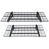 Garagen-Lagerregale, 2er-Pack, 4 x 2 Fuß Robuste Wandmontage-Garagenregale, 500 lbs Tragfähigkeit(Gesamt) Garagen-Lagerregal Schweberegale,