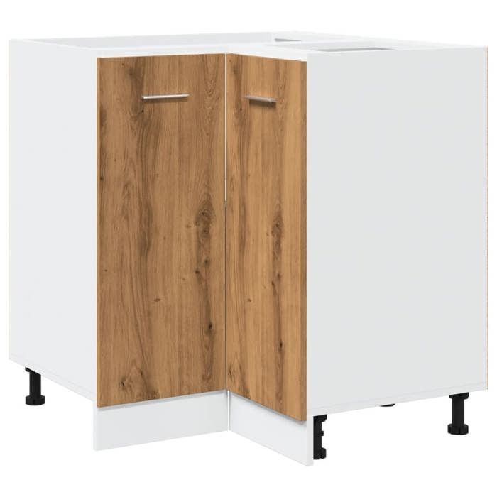 VidaXL Meuble de cuisine "Lyon" Chêne artisanal 75,5 x 75,5 x 81,5 cm Bois d'ingénierie 856096
