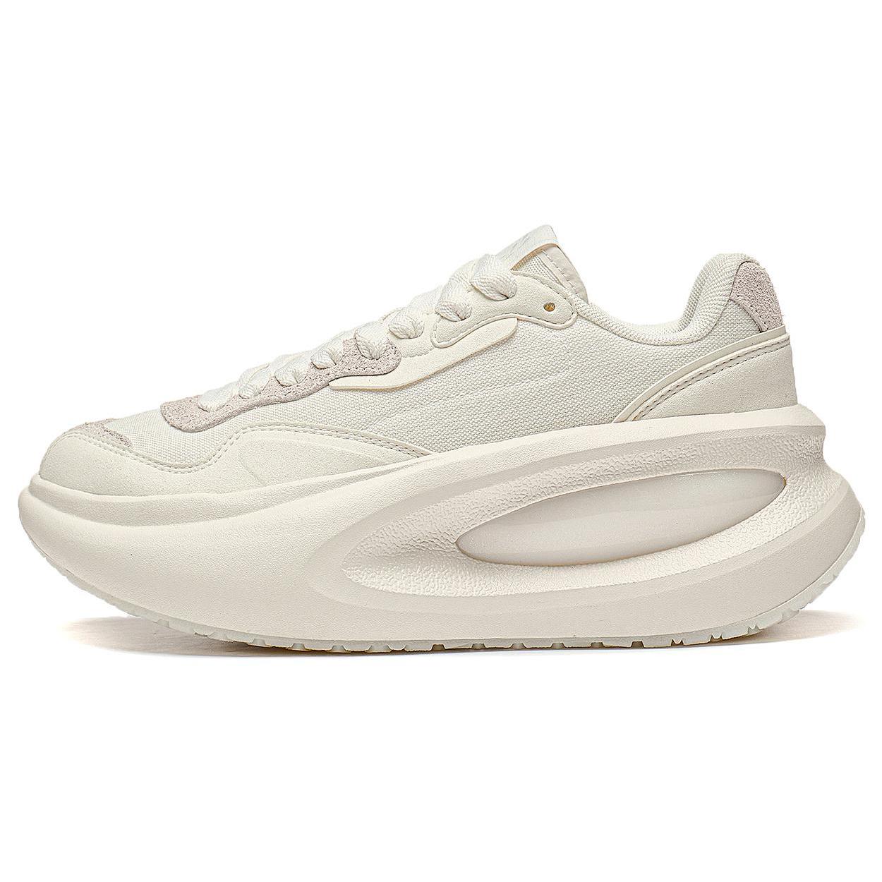 

Новые LiNing Yun You Ocra Амортизирующие, Нескользящие и Износостойкие Низкие Повседневные Кроссовки Унисекс Бежевый AZGT087-1 38