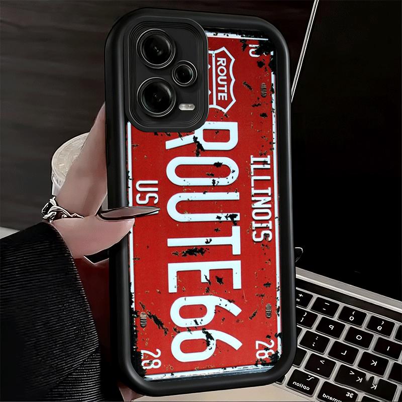 Retro Vintage License Plate Soft Phone Case for Xiaomi Redmi Note 15 14 13 12 11 Pro Plus 10S 11S 4G 11T 5G Shell Silicone Funda