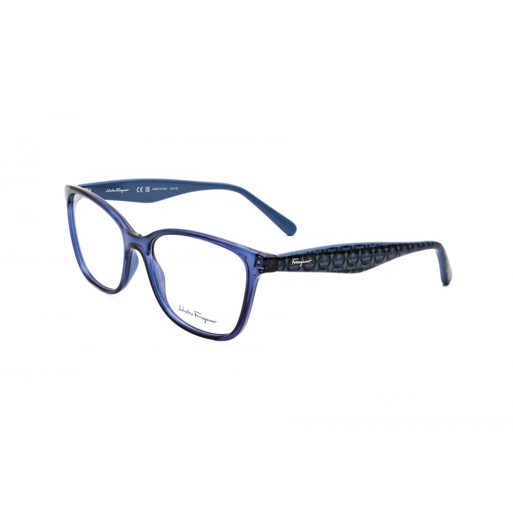 Salvatore Ferragamo Ferragamo Women S 55 Mm Blue opticalS tranSparent Blue