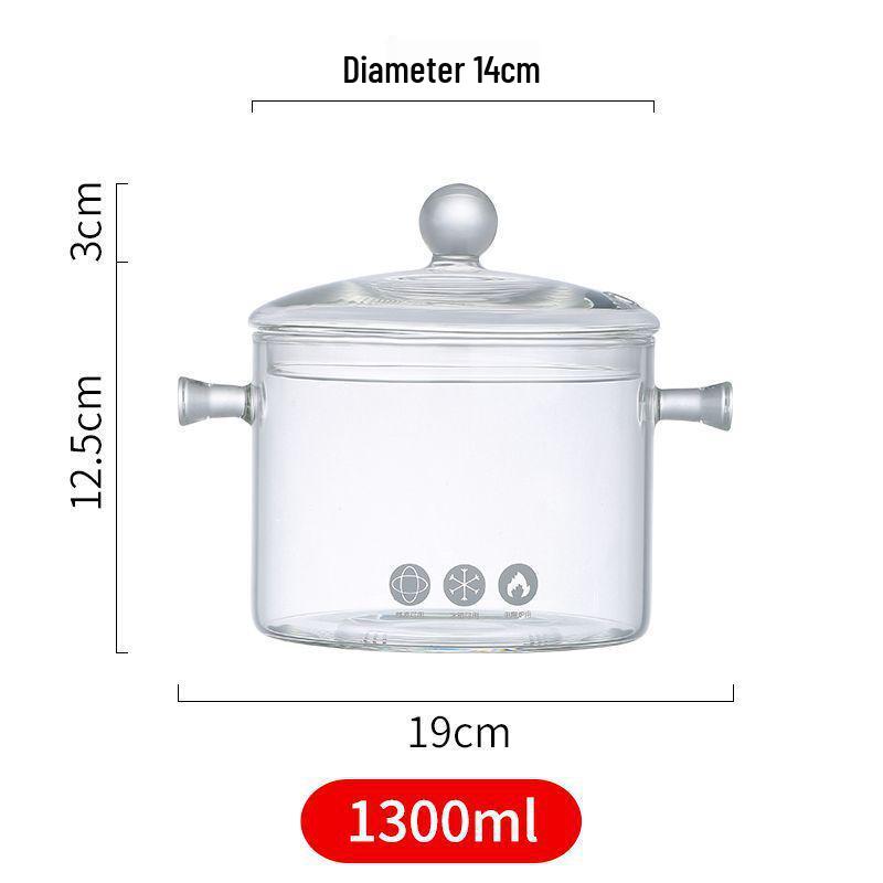 

Жаростойкий боросиликатный стеклянный горшок с крышкой и ручкой для кофе и глинтвейна