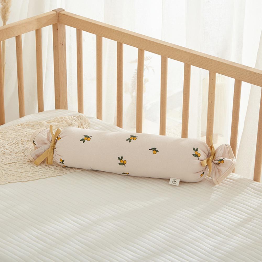 Side Lying Candy Gauze Pillows Washable Cylindrical Pillow Seersucker Pillow 0-6-12 Months