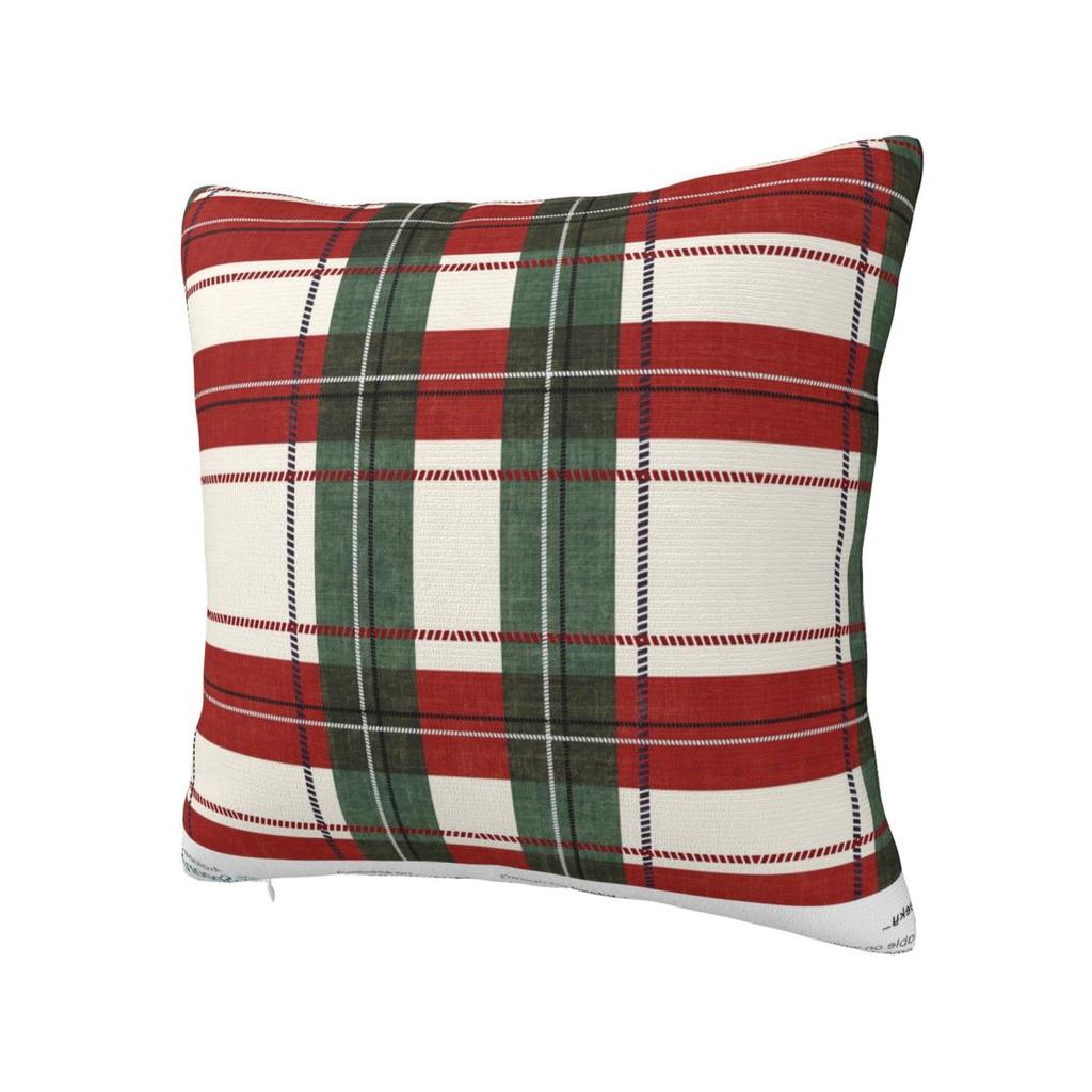 Plaid & Holiday Christmas Pillow Case Morden Pillow Cover Square Graphic Cushion Cover Pillowcases Office Car Home Decorative