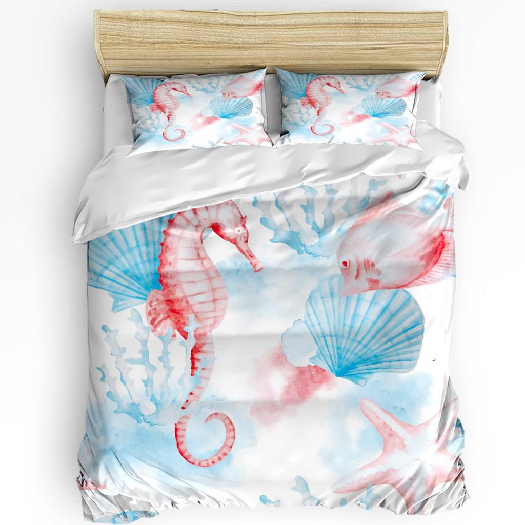Nautical Ocean World Bedding Three-Piece Quilt Cover