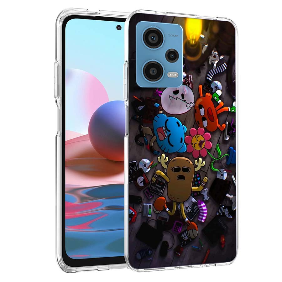 Cartoon The Amazing World of Gumball Phone Case For Redmi Note 13 12 14 15 Pro Plus 13R 11 11T 11E 11S 10 Pro 10S 9 9S Cover Cel