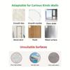 Mop 24pcs Broom Holder Household Storage Rack Adhesive Hooks Wall Mounted Mop Organizer Holder Brush Broom Hanger Organizer