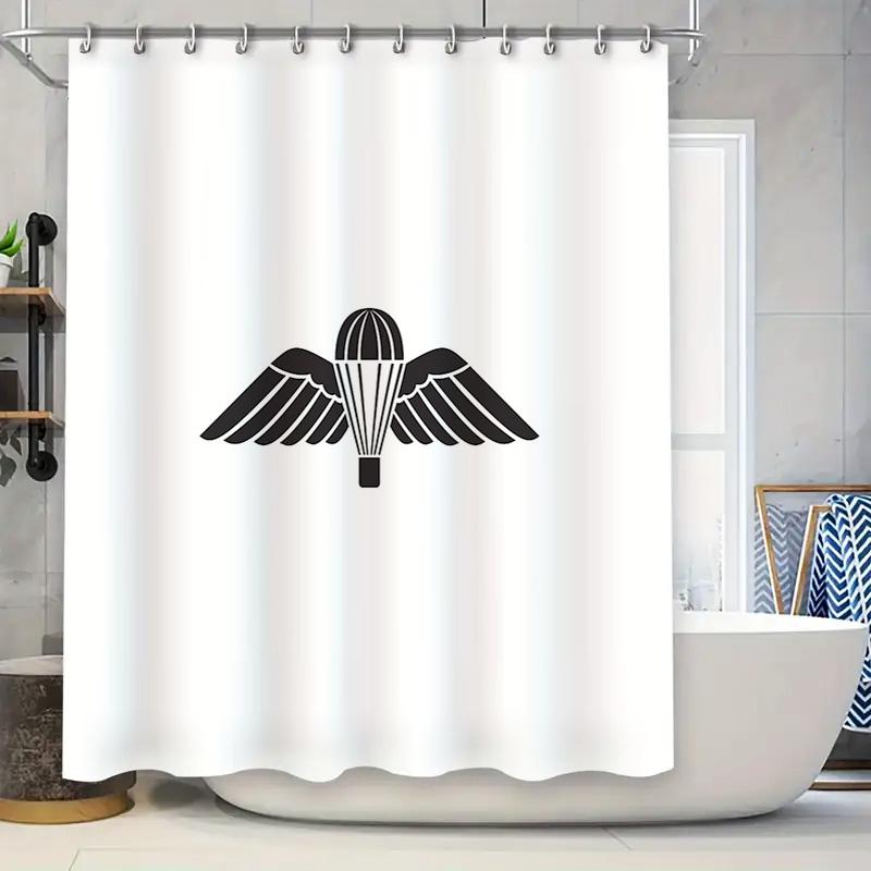 

Parachute Shower Curtain Waterproof Abstract Art Decor Bathroom Fabric Backdrop Vintage Modern Home Textile W60H190(CM)-1 Pcs