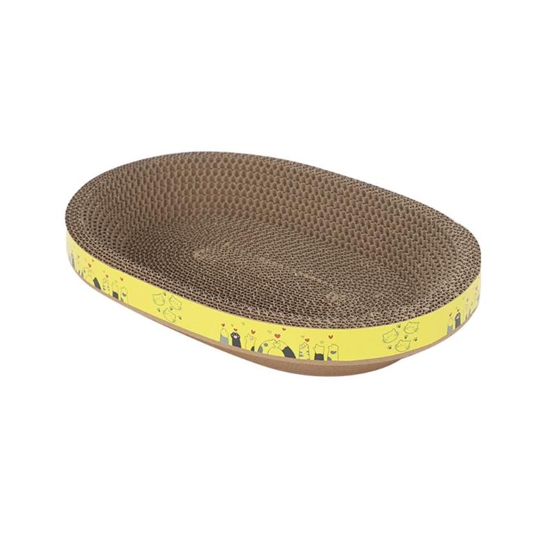 

Cat Scratcher Corrugated Scratching Board Cardboard Lounge Bed Scratch Pad Nest Furniture Protect Kitten Training Toy M