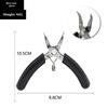 Jewelry Pliers Straight Long Nose Nippers Stainless Steel Toothless Sharp Mini Nose Pliers For Wire Bent Manual Diy Model Pliers