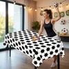 Disposable PEVA Plastic Tablecloth With Thickened Oil Resistant Football Party Tablecloth