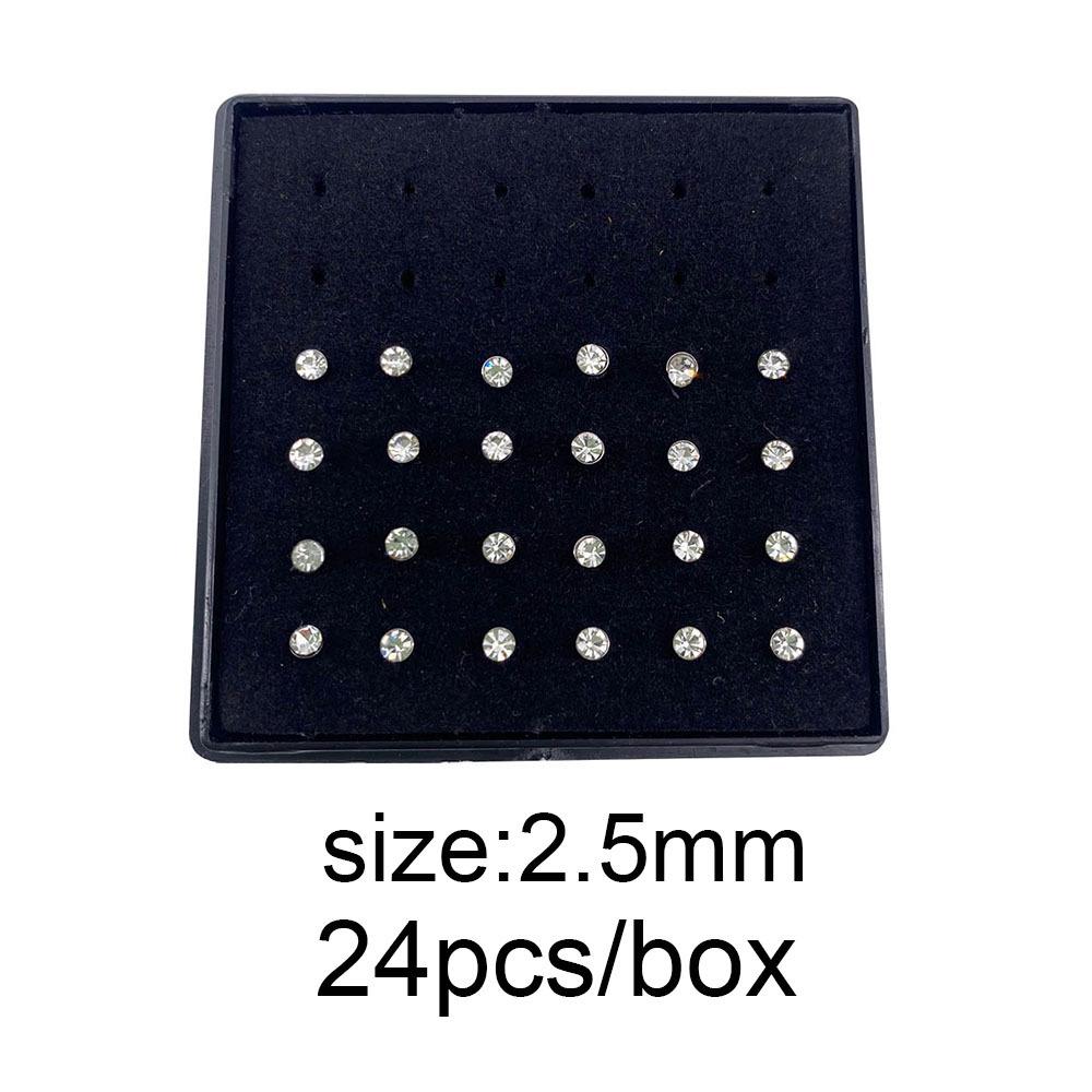 Stainless Steel Boxed Nose Studs and Rings: 60/40 Pieces, 1.5-3.0mm, Straight & L-Shaped Bar