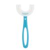 U Shape Kids Toothbrush with Handle Silicone Oral Care Cleaning Brush for Children