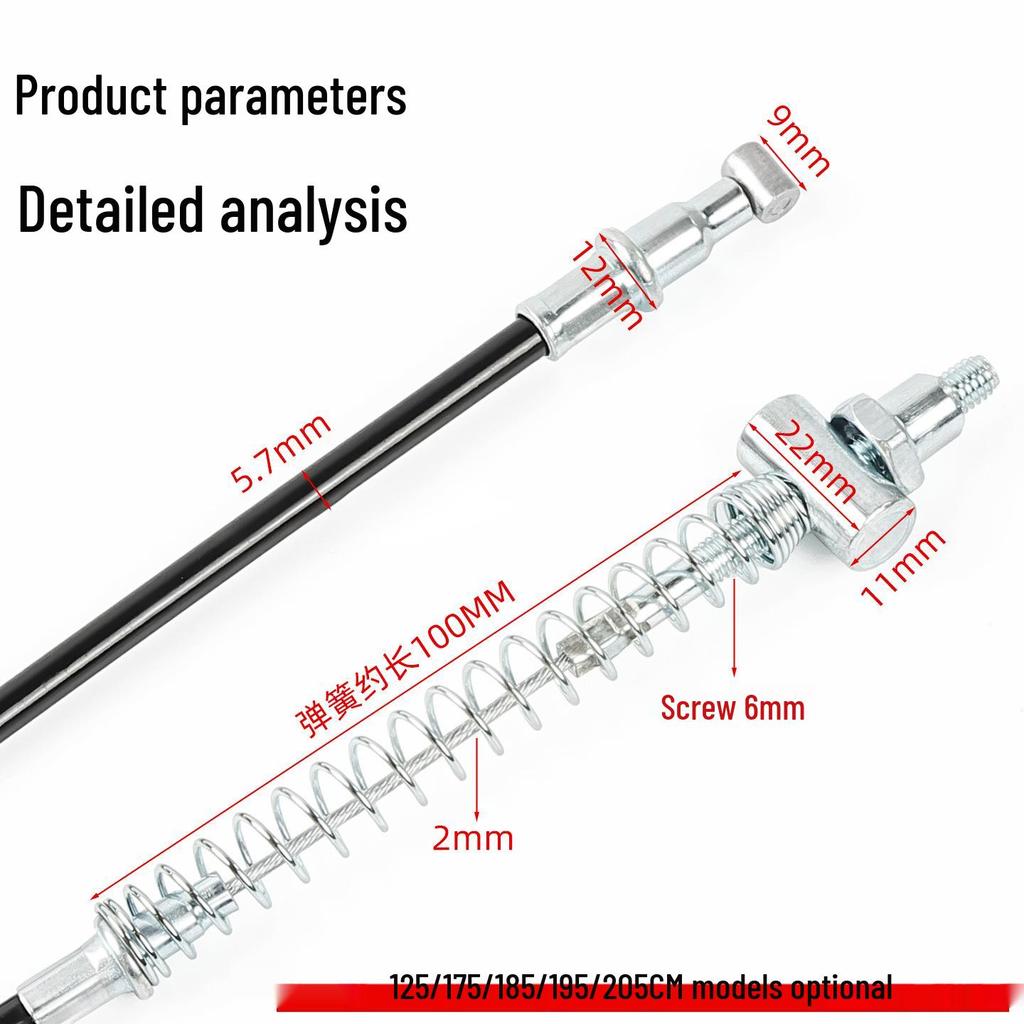 Electric Bicycle Brake Cables for Front and Rear - Compatible with Xiaodao, Aima, Yadi Models, New National Standard.