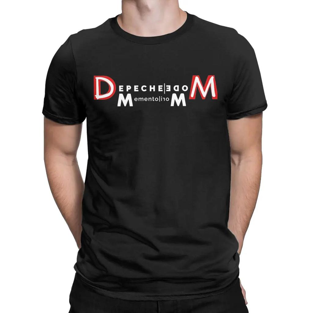 Heren Memento Mori II Depeches Mode Band T-shirts 100% Katoen Kleding Grappige Korte Mouw Ronde Hals T-shirts Cadeau Idee T-shirts