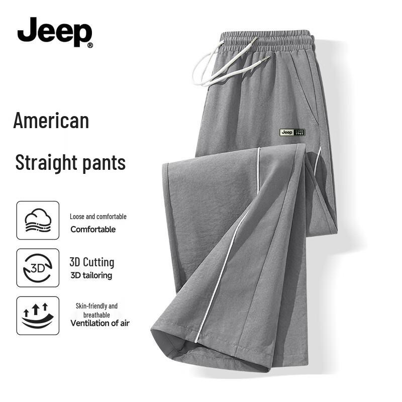 

JEEP Men s American Style Patchwork Straight-Leg Casual Pants XL